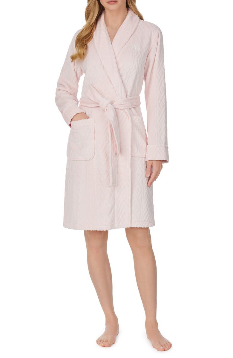 

Обрезанный такой мягкий халат LAUREN RALPH LAUREN, розовый