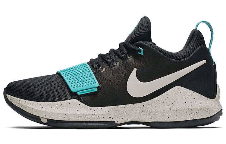 

Nike Pg 1 Черный/Светлый костяной/Светлый морской волны