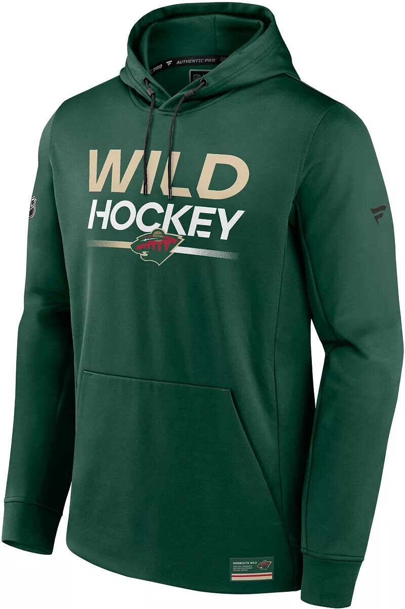 

Пуловер темно-бордового цвета с капюшоном NHL Minnesota Wild Authentic Pro Rink