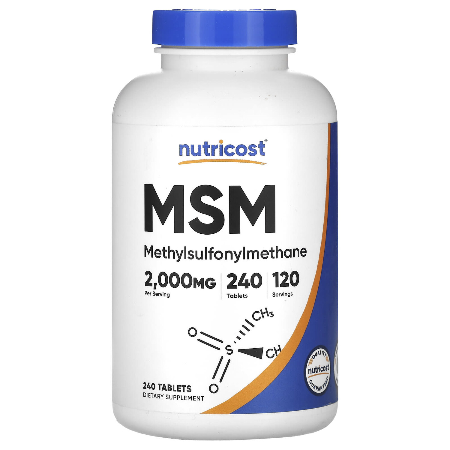

МСМ, 1000 мг, 240 таблеток, Nutricost