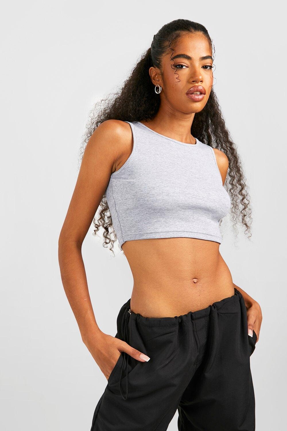 

Базовый жилет rib racer Boohoo, серый
