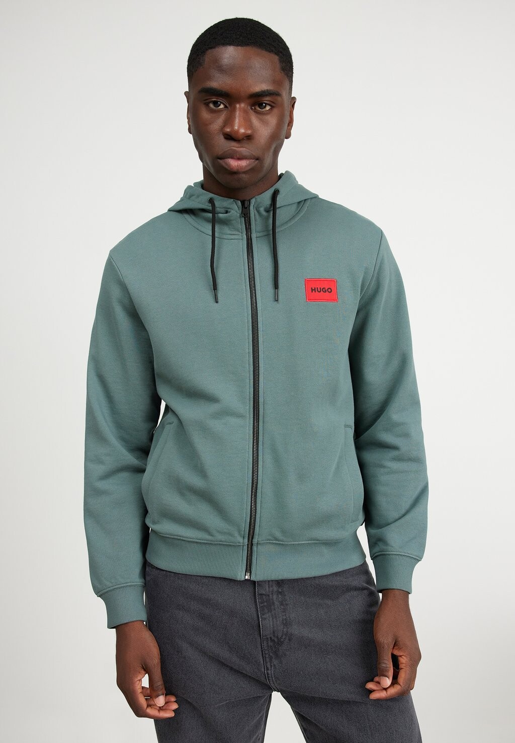 

Толстовка на молнии Daple HUGO, цвет dark green