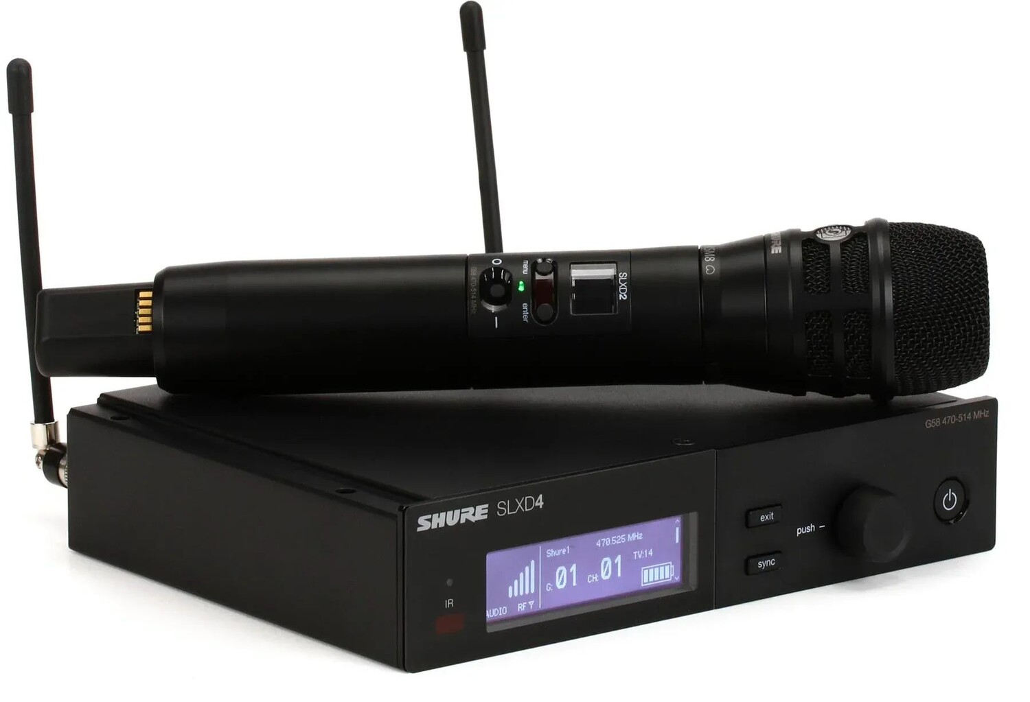 

Цифровая беспроводная портативная микрофонная система Shure SLXD24/K8B — диапазон G58