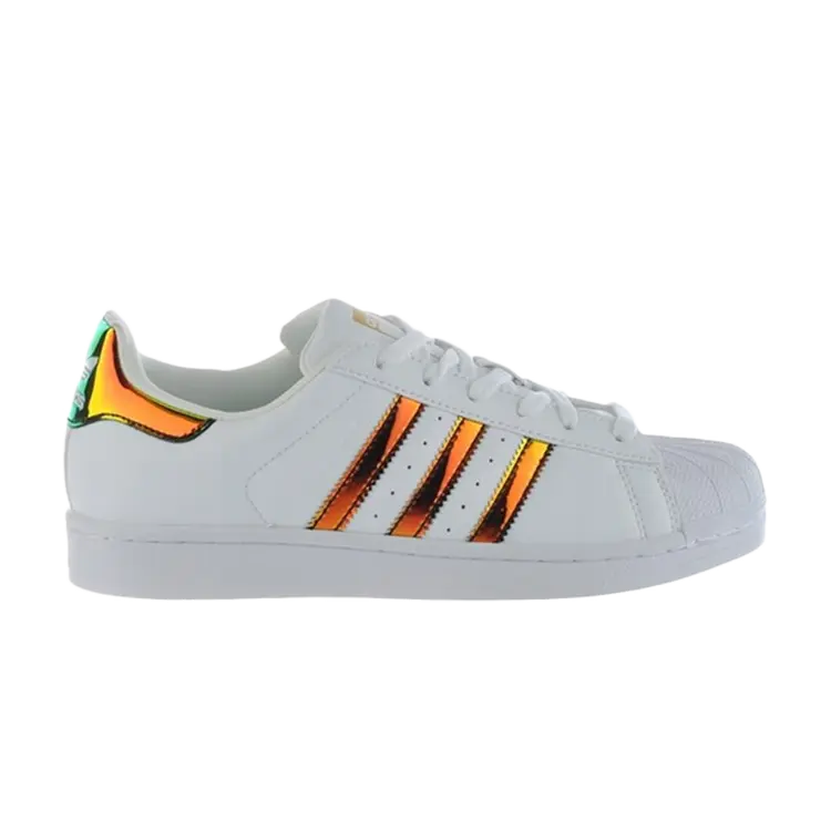 

Кроссовки Adidas Superstar J 'Iridescent Stripes', белый