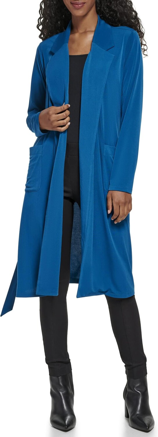 

Свитер Long Open Cardigan with Belt Calvin Klein, цвет Cypress