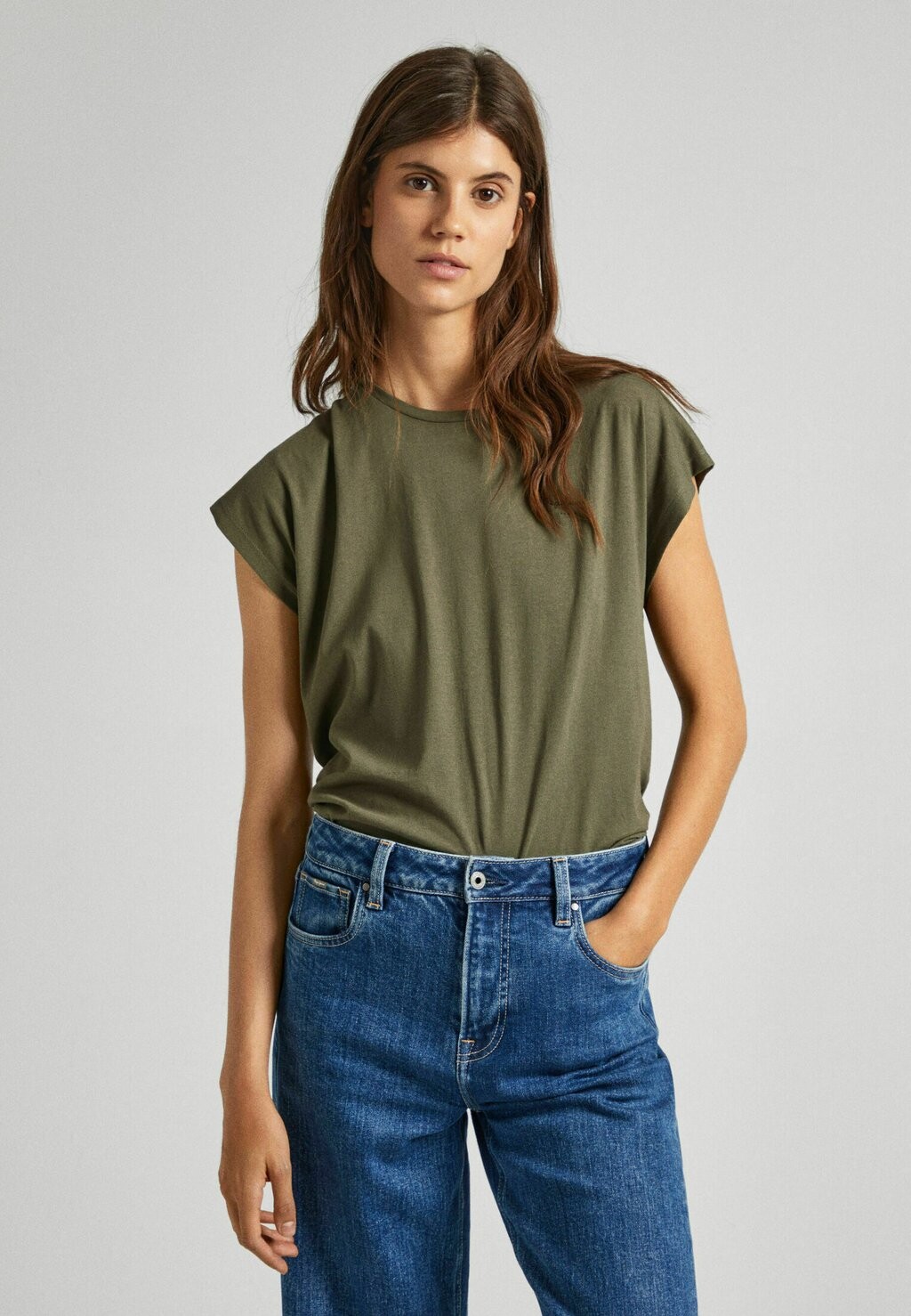 

Футболка Basic Bloom Pepe Jeans, цвет olivine green