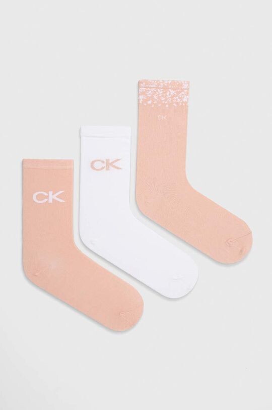 

3 упаковки носков Calvin Klein, розовый