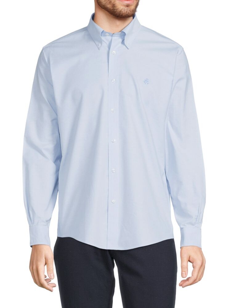 

Оксфордская рубашка Regent Fit Brooks Brothers, синий