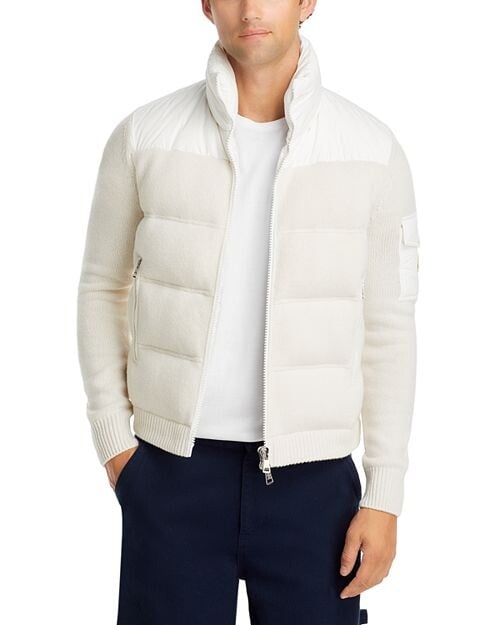 

Стеганый кардиган Moncler, цвет White