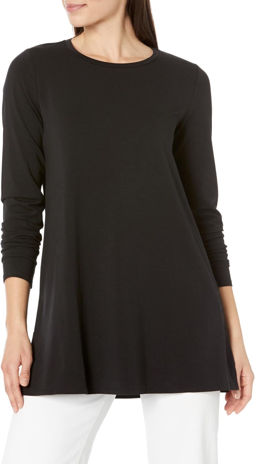 

Туника с круглым вырезом Eileen Fisher, черный