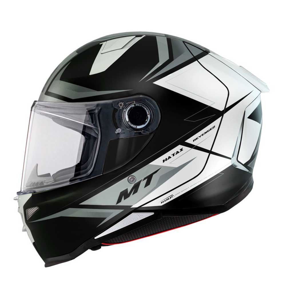 Шлем полнолицевой MT Helmets Revenge II S Hatax, белый фото