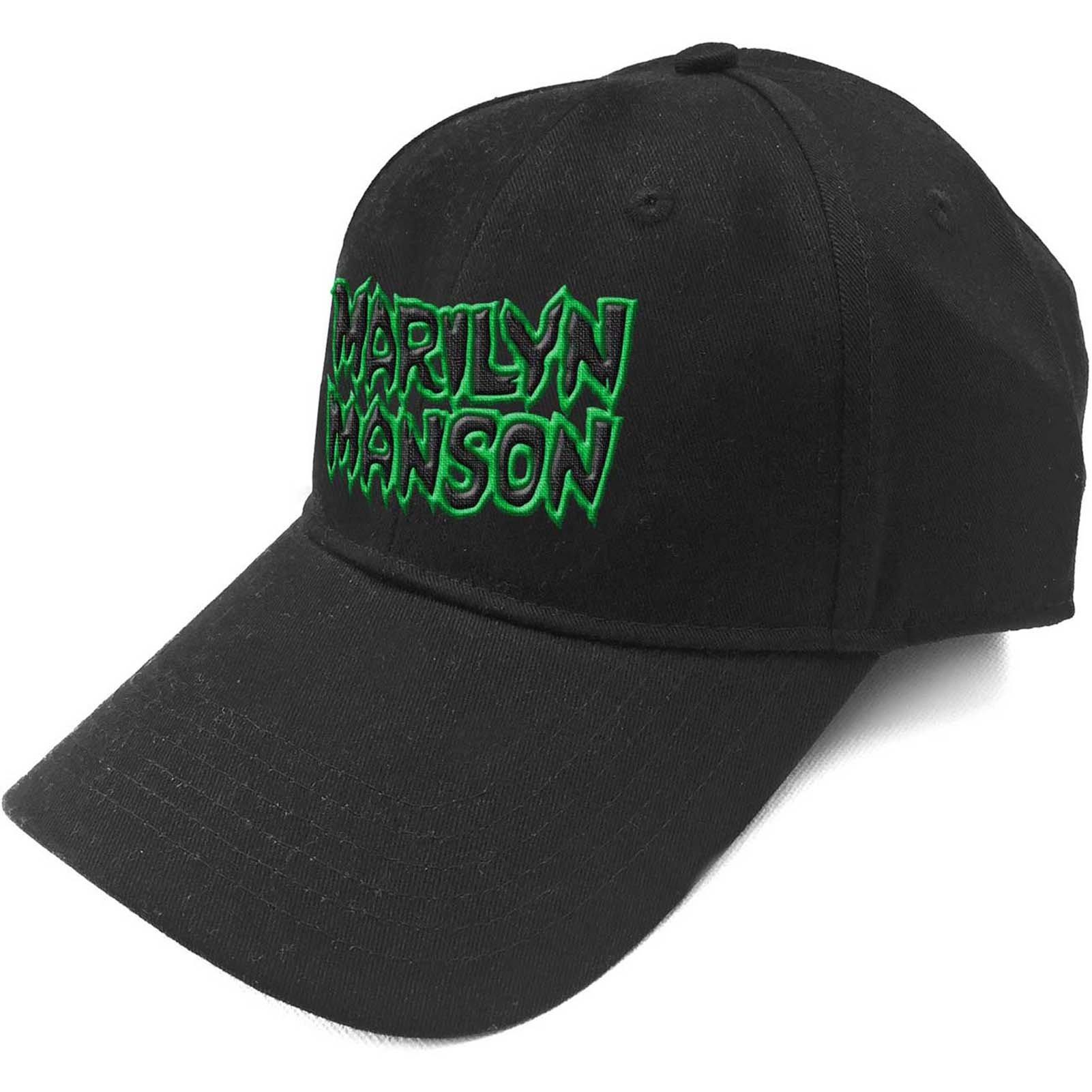 Бейсбольная кепка с текстовым логотипом и ремешком на спине Marilyn Manson, черный оригинальная кепка с вышивкой bmw новая спортивная кепка bmw бейсболка кепка для гольфа