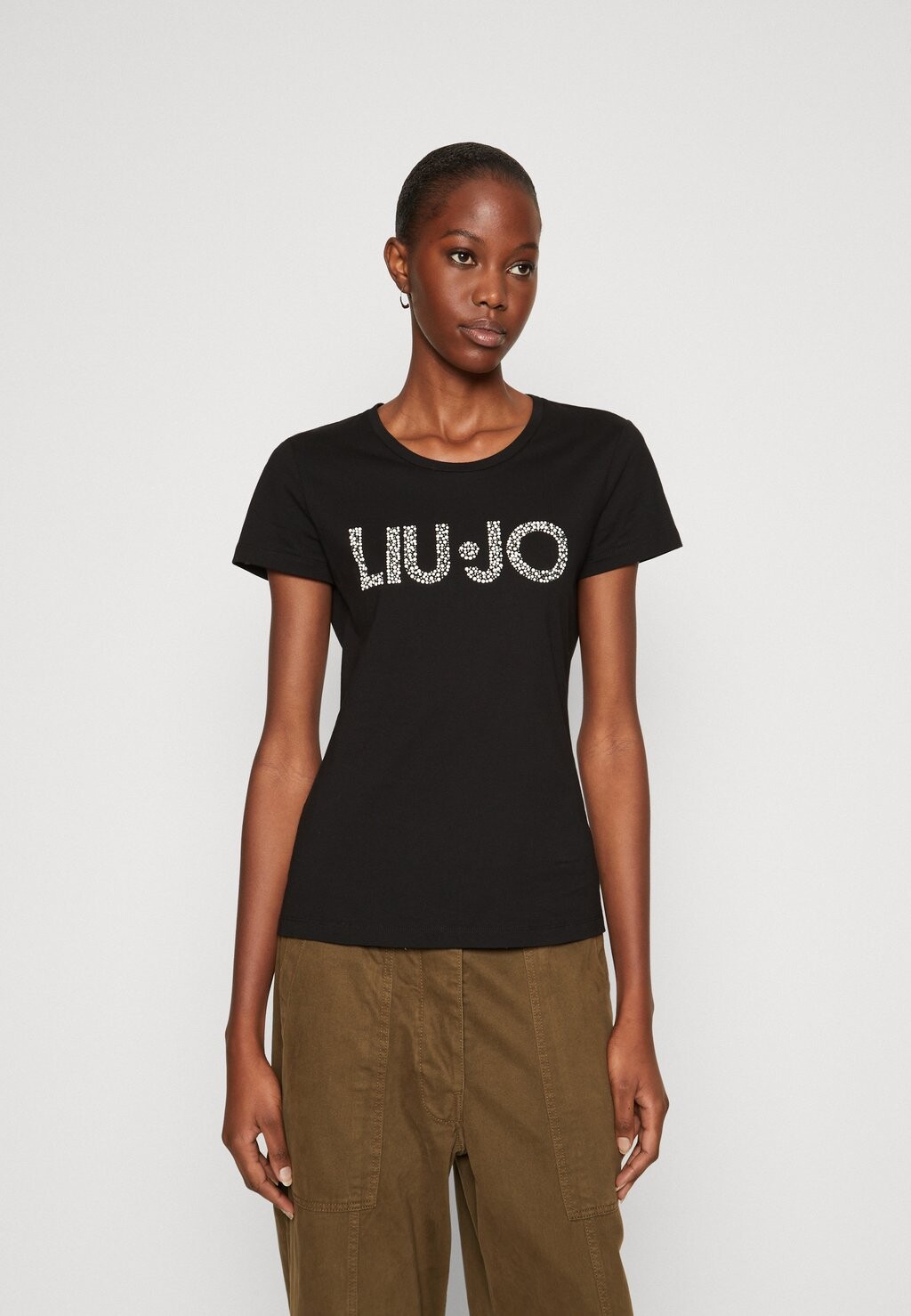 

Футболка с принтом Moda LIU JO, черный