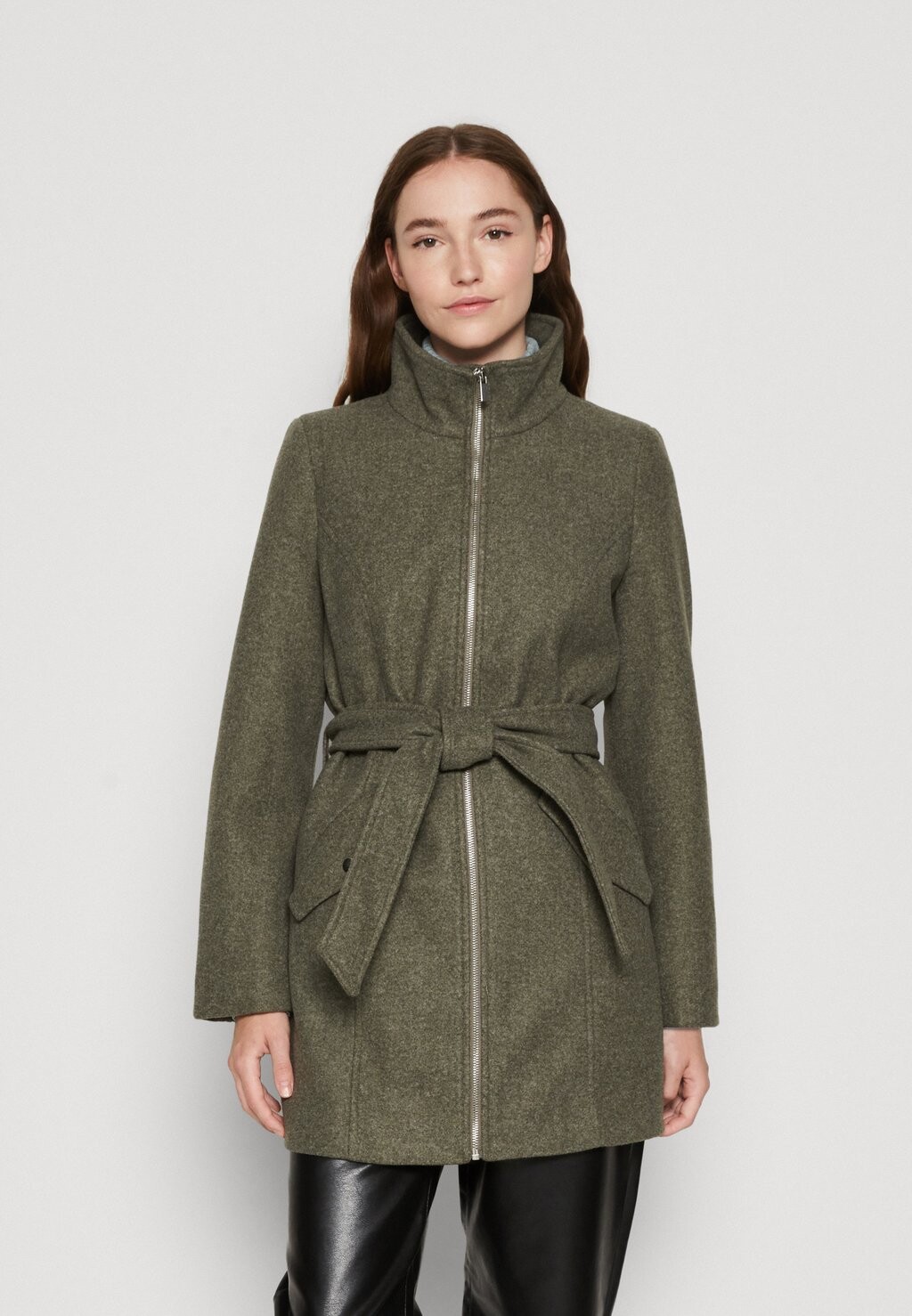 

Полупальто Vmpopally Zip Jacket Vero Moda, цвет peat melange