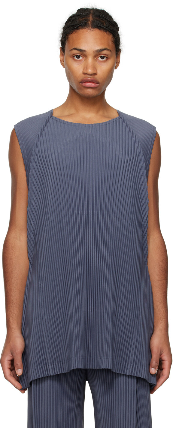 

Серая майка Monthly Color October HOMME PLISSe ISSEY MIYAKE