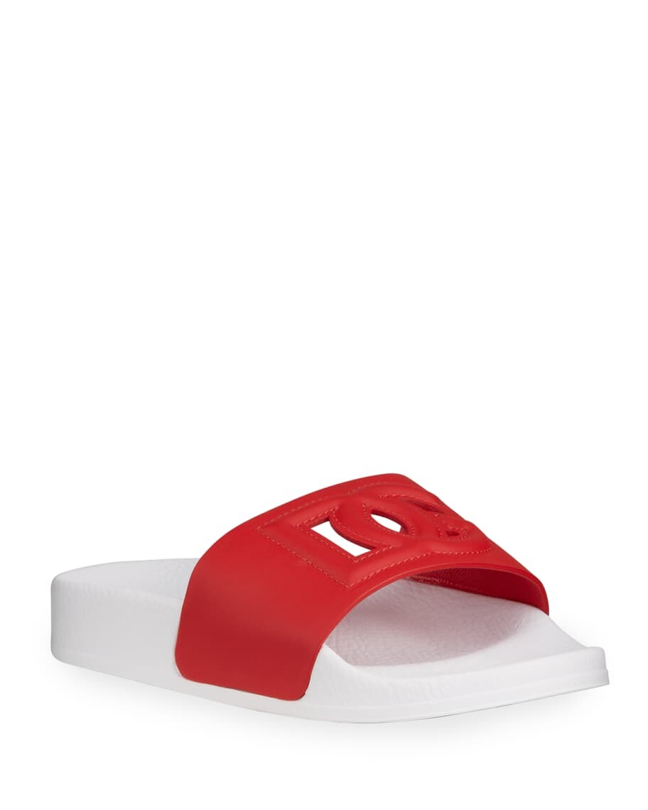 

Босоножки для бассейна с лазерной резкой и логотипом DG для девочки, детские Dolce&Gabbana