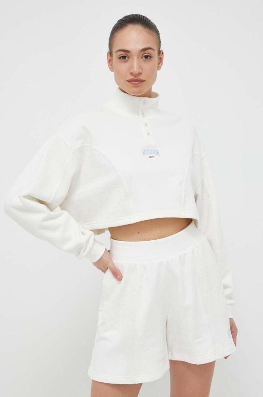 

Хлопковая толстовка Varsity Reebok, бежевый
