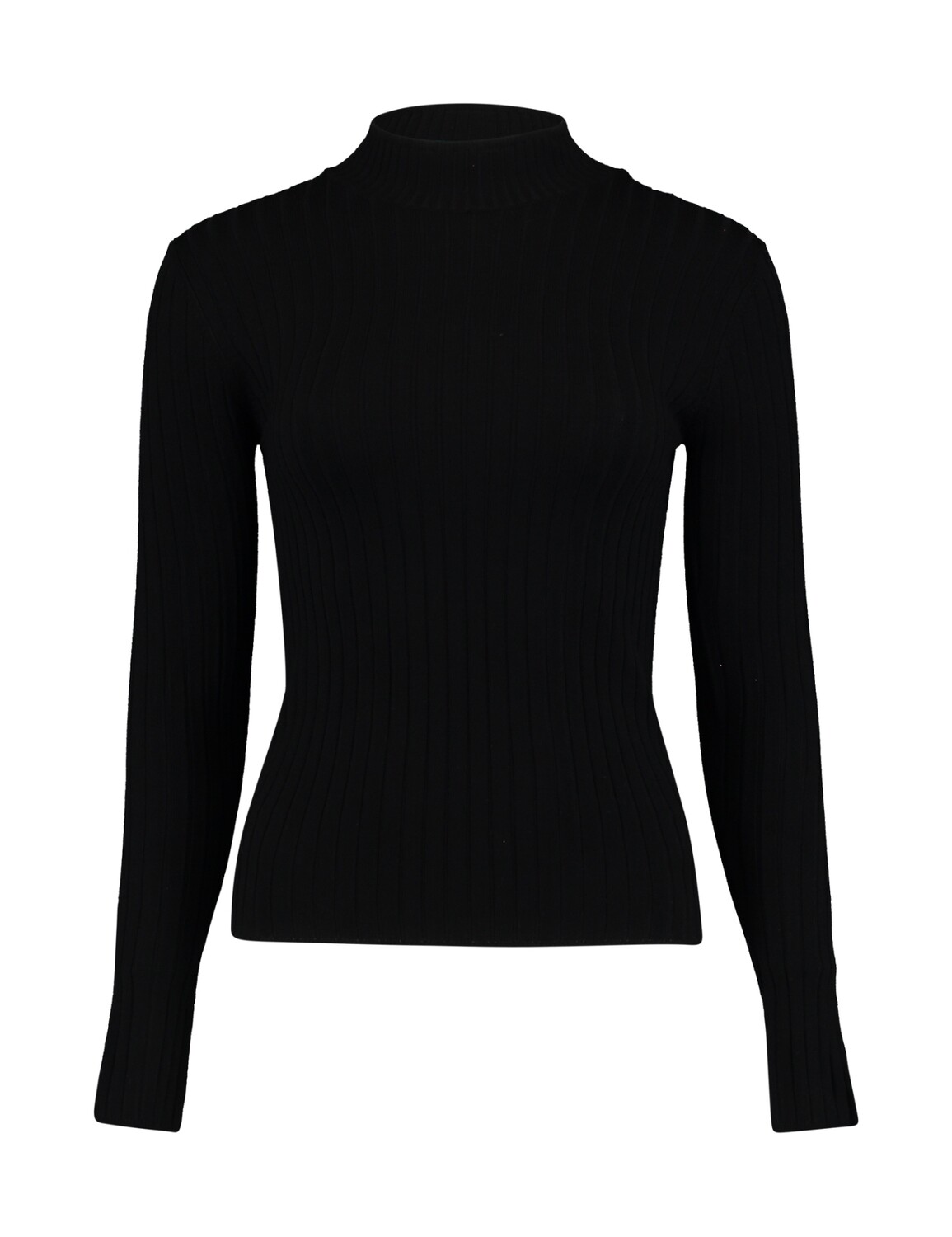 

Свитер Hailys Dünnes Feinstrick Langarm Shirt Basic Stehkragen Klea, черный