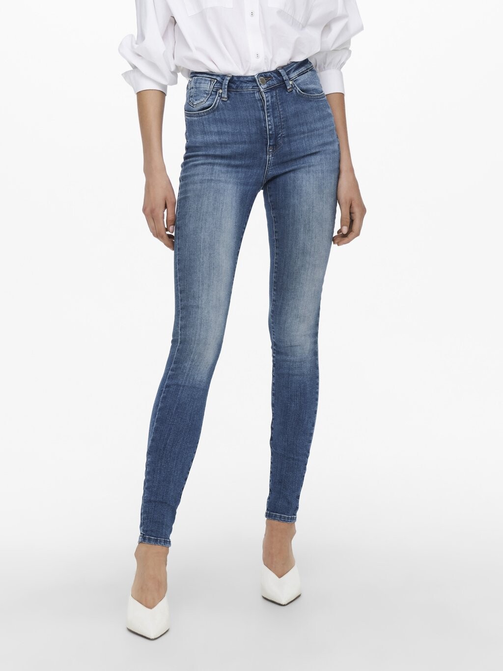 

Джинсы Skinny Fit ONLY Onlforever High Life, темно-синий деним