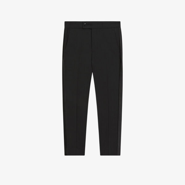 

Брюки Knightsbridge из эластичной шерсти в атласные полоски 3-14 лет Reiss, черный