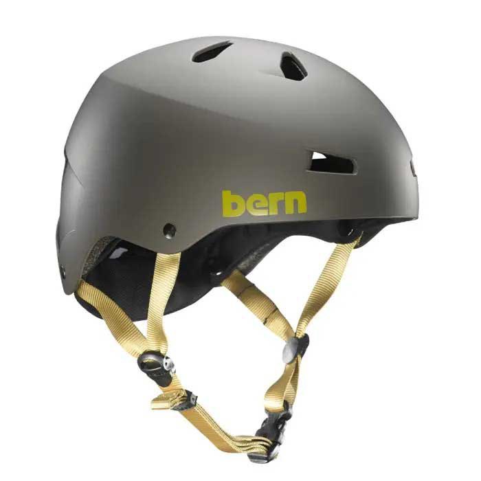Шлем Bern Macon, серый зимний шлем macon 2 0 mips bern цвет metallic copper black