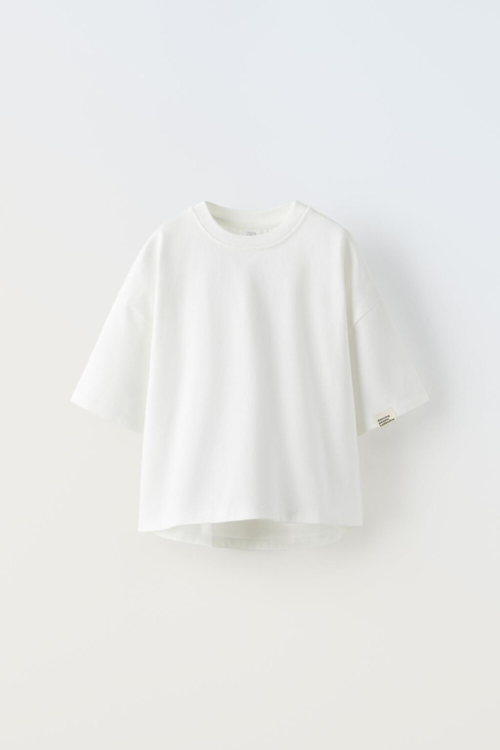 

Футболка среднего веса ZARA, белый