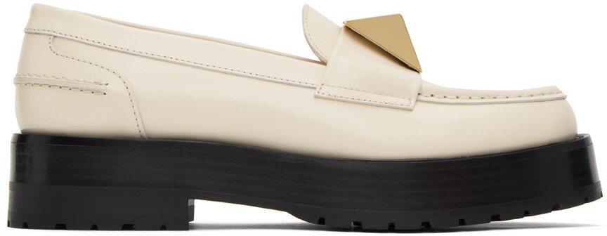 

Off-White лоферы с одной заклепкой Valentino Garavani