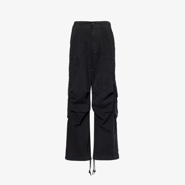 цена Эксклюзивные брюки карго из хлопка Freight Entire Studios, цвет iron