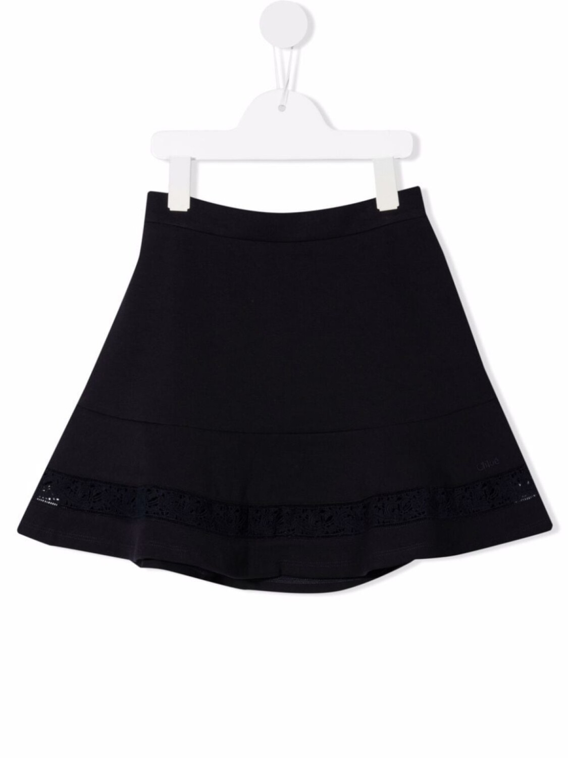 

Chloé Kids юбка мини с кружевом, синий
