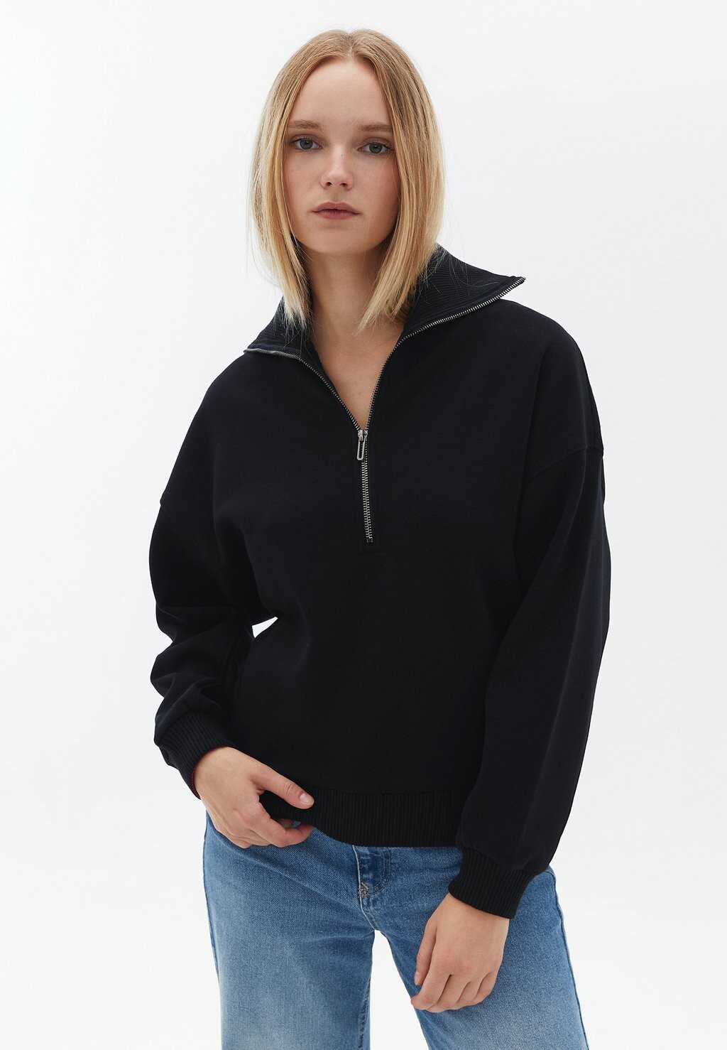 

Толстовка With Zipper Detail OXXO, черный