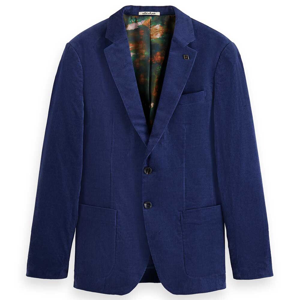 

Блейзер Scotch & Soda Unconstructed Corduroy, синий