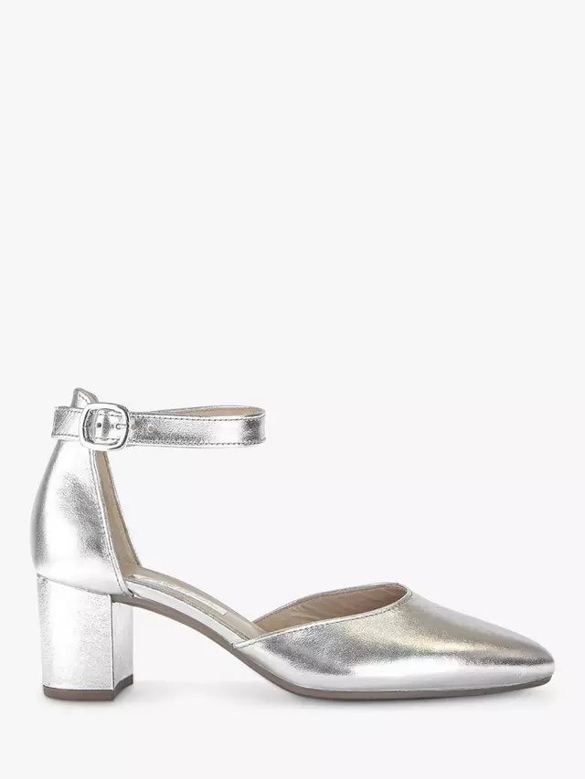 

Туфли-лодочки Gabor Gala Metallic Leather Pointed, серебряный