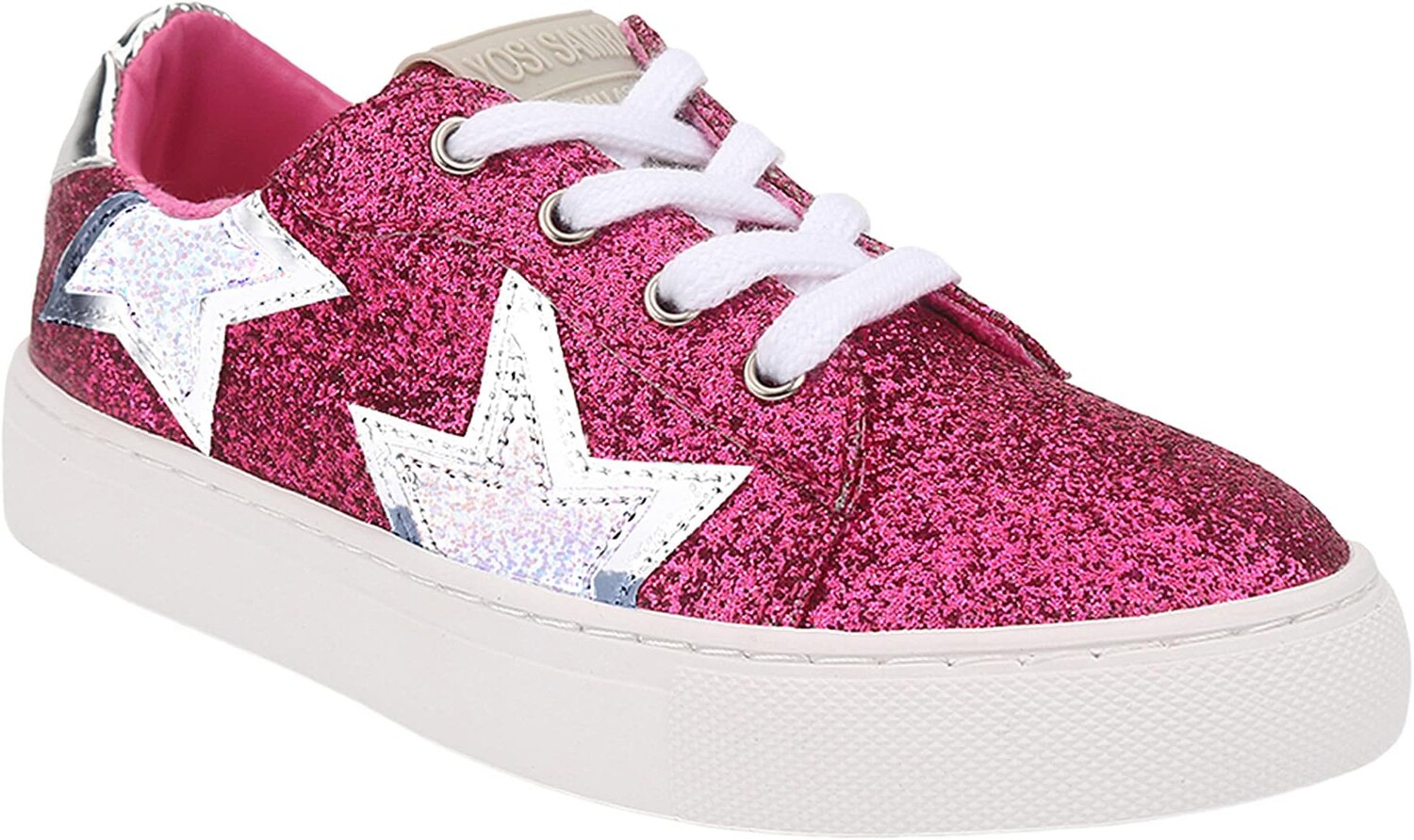 

Кроссовки Miss Harper Yosi Samra, цвет Dark Pink Glitter/Silver