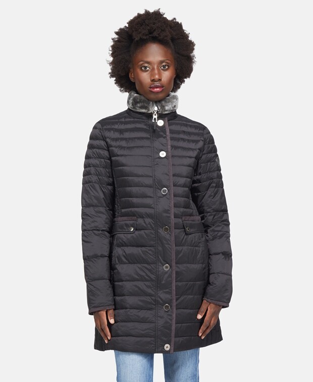 

Стеганое пальто Geographical Norway, черный
