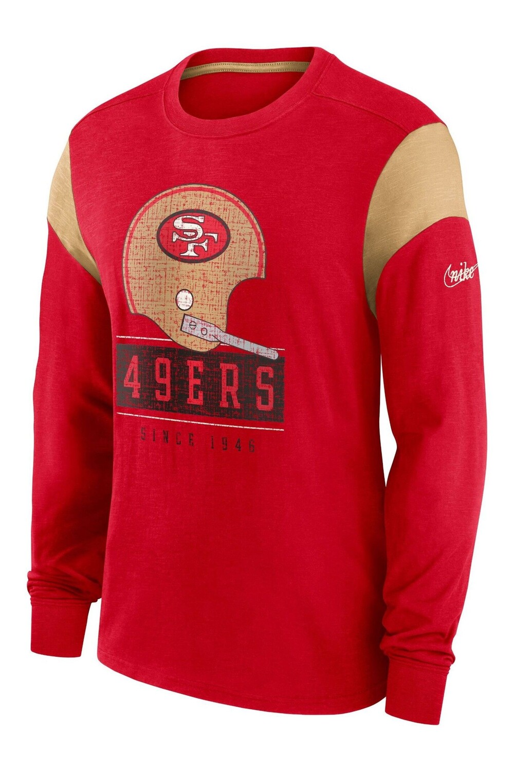 

Футболка Nike Fanatics San Francisco 49ers с длинными рукавами Historic Slub Nike, красный