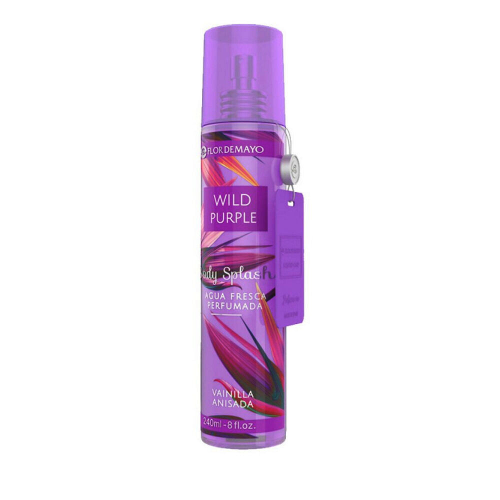 

Духи Wild purple body splash agua perfumada fresca vainilla anisada Flor de mayo, 240 мл