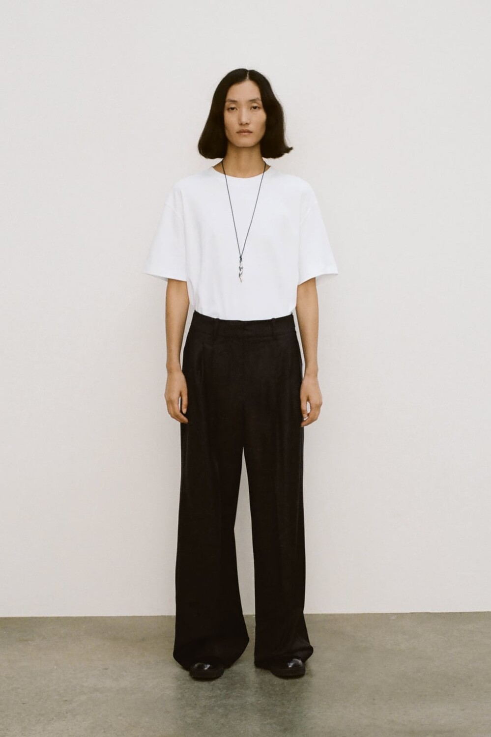 

Хлопковая футболка ZARA, белый