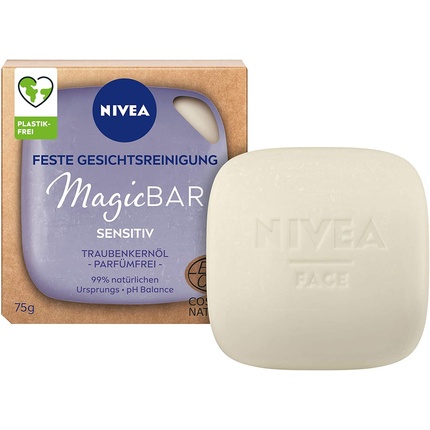 Nivea Sensitive Очищающее твердое мыло для лица 75 г, Beiersdorf противогрибковое очищающее мыло 75 г terrasil