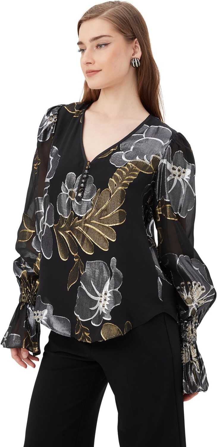 

Kaito Top Trina Turk, цвет Black/Metallic