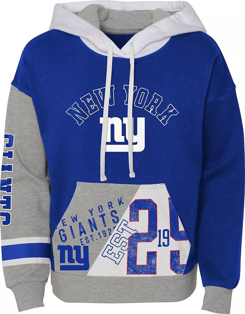 

Nfl Team Apparel Пуловер с капюшоном для маленьких девочек New York Giants True Fan
