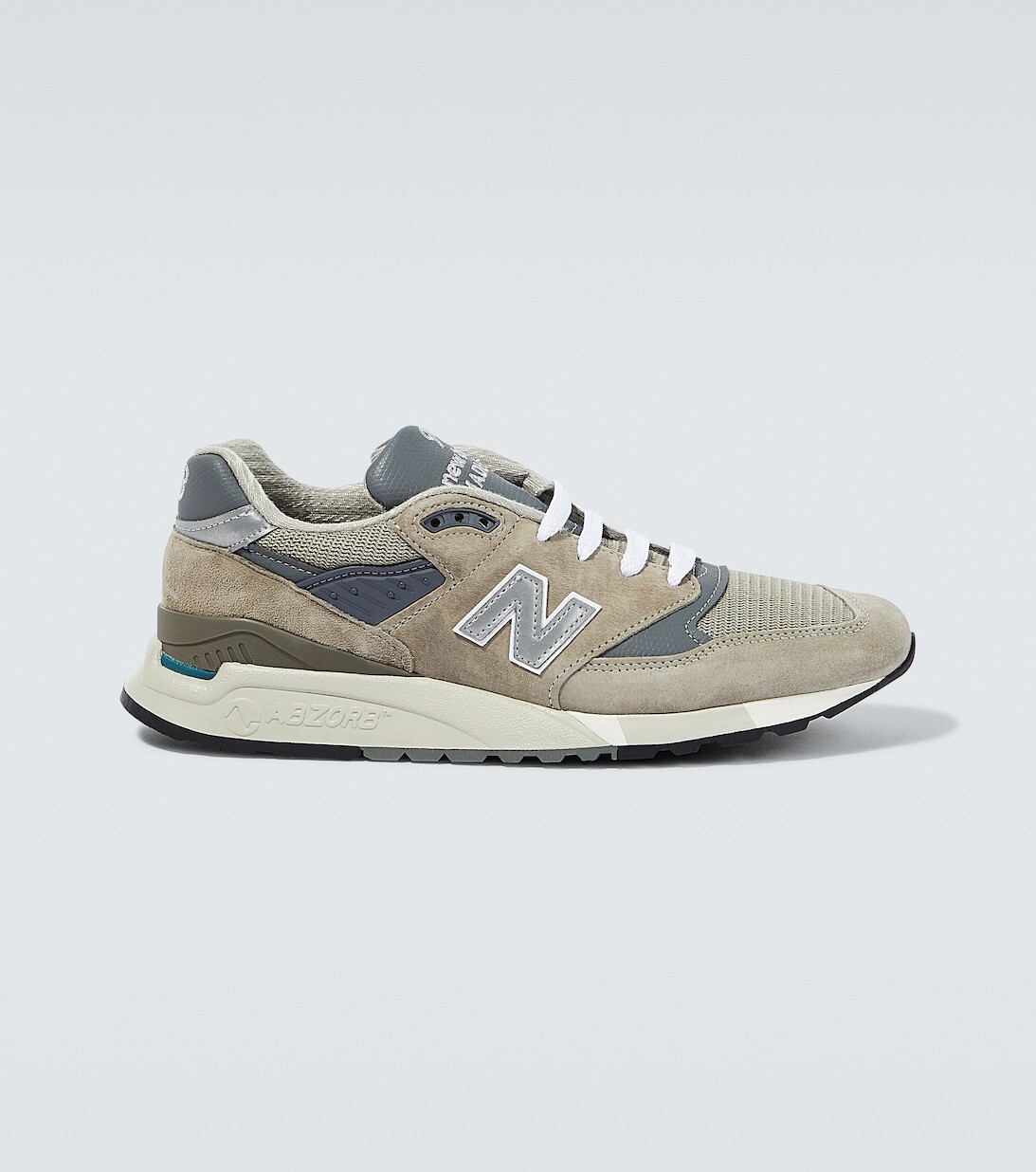 

Кроссовки Made in USA 998 из замши и сетки New Balance, разноцветный
