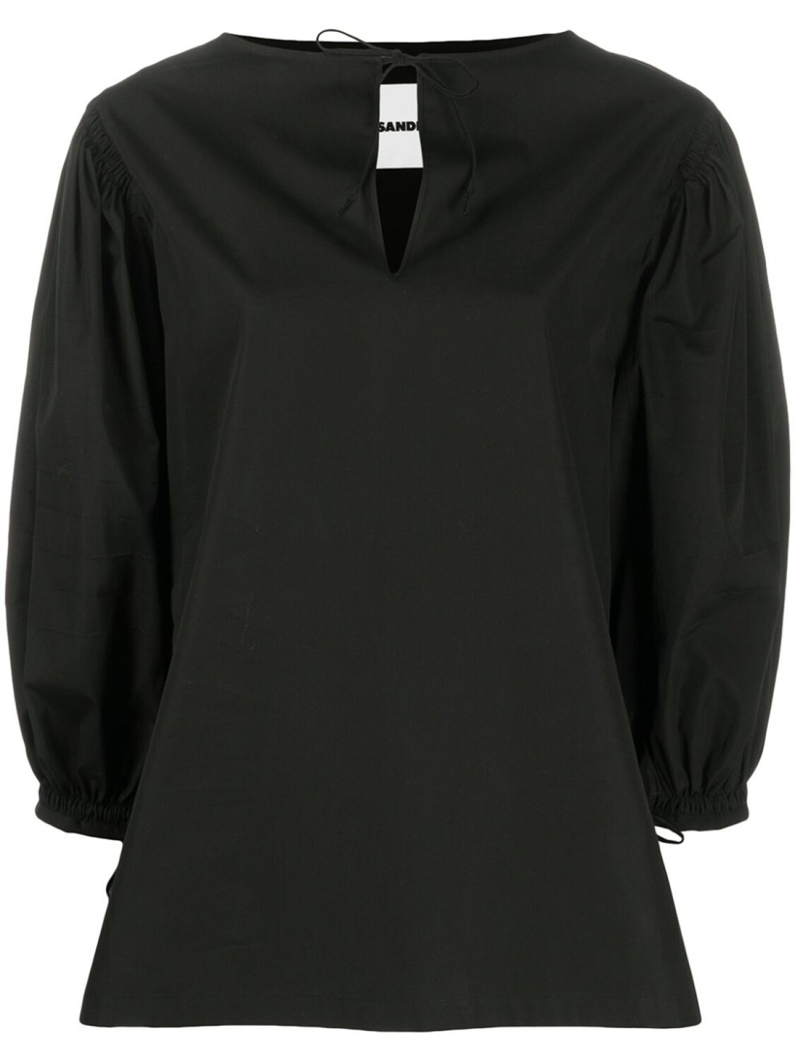 

Jil Sander блузка с пышными рукавами, черный
