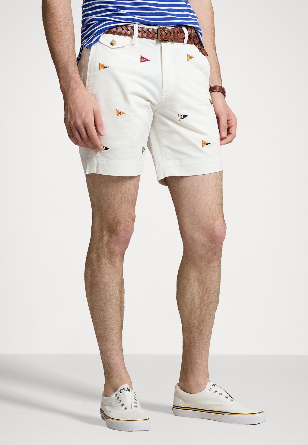 Шорты BEDFORD FLAT FRONT Polo Ralph Lauren, цвет deckwash white