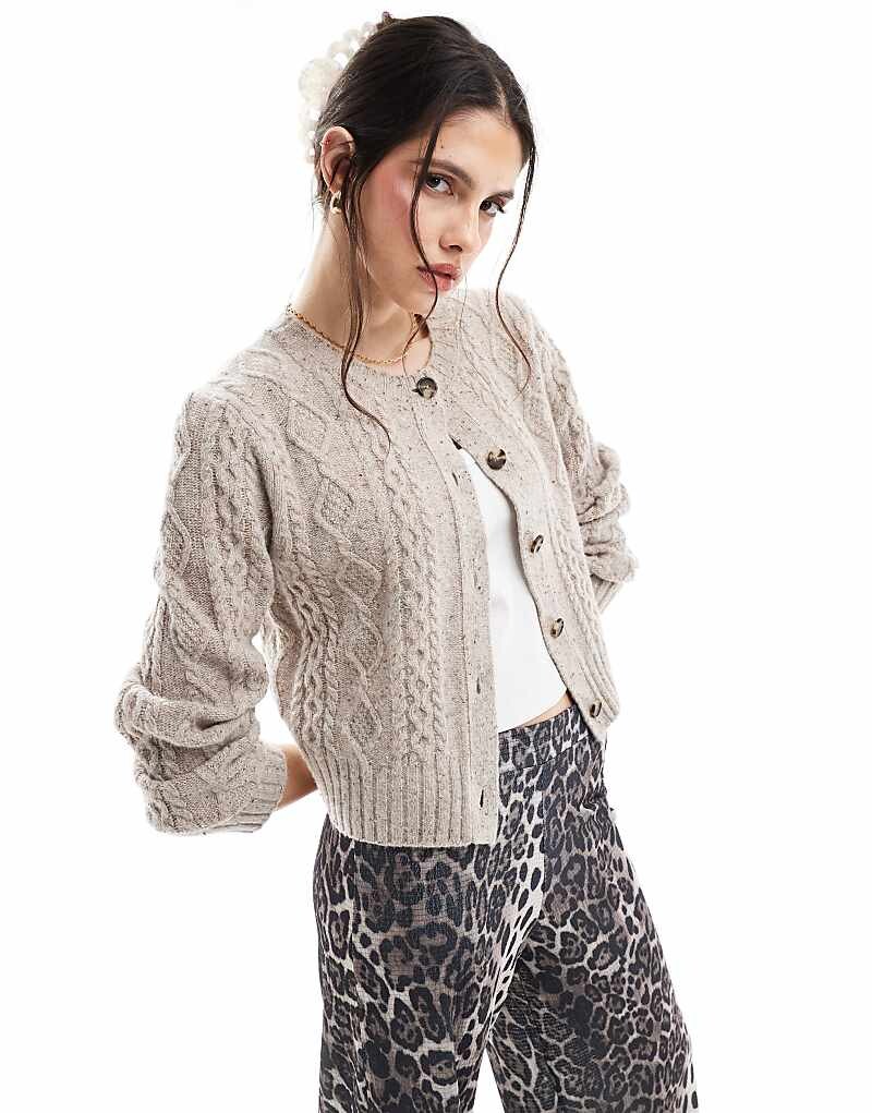 

Levi's - Primrose - Бежевый кардиган косой вязки из мериносовой ткани