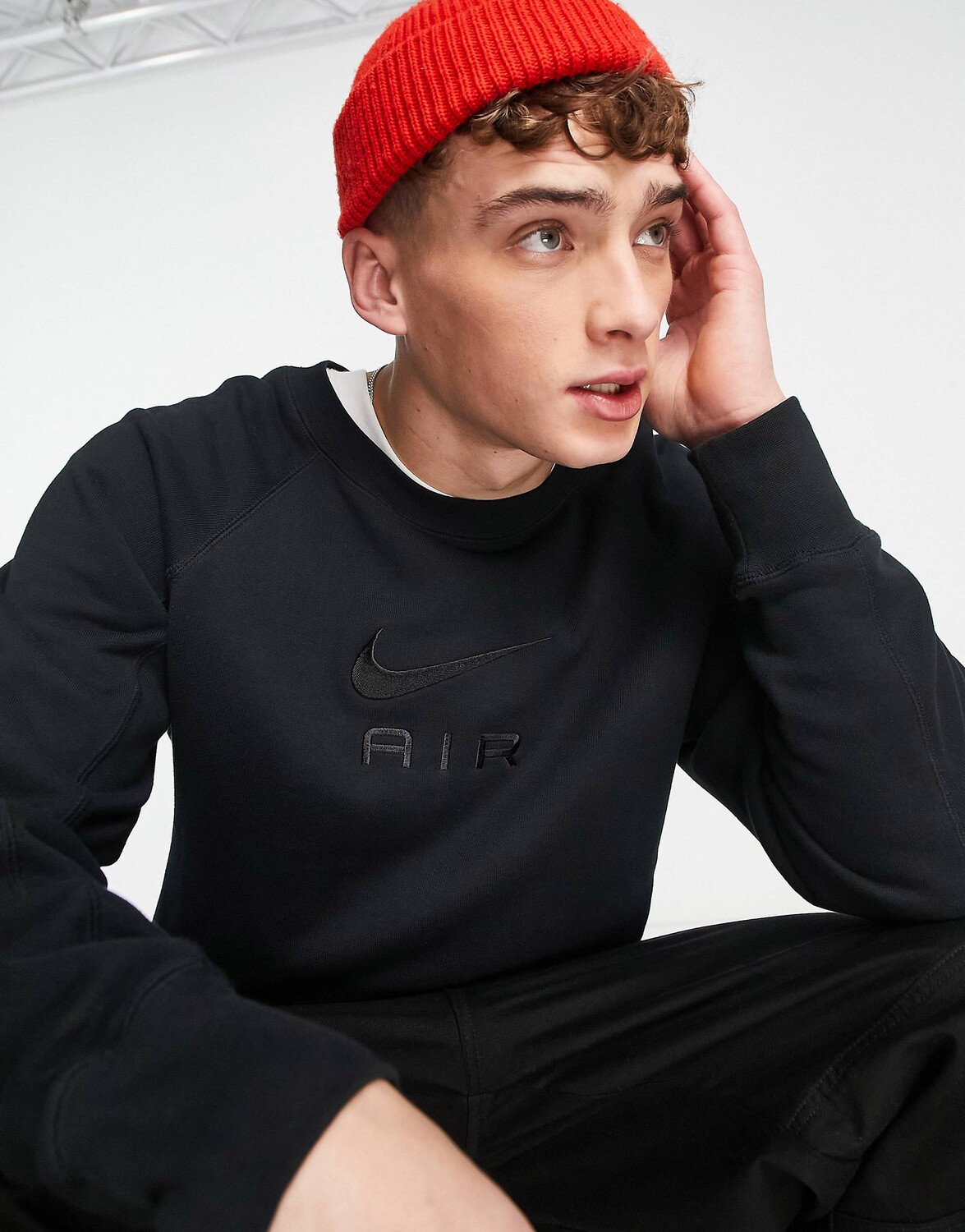 

Черная толстовка с логотипом Nike Air