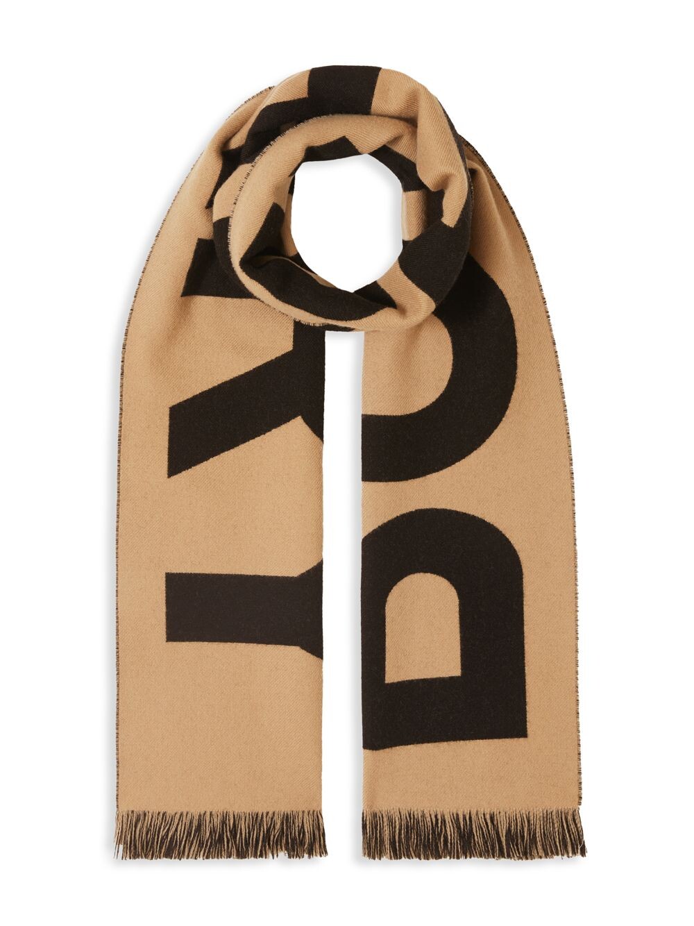 

Шерстяной шарф Burberry, бежевый