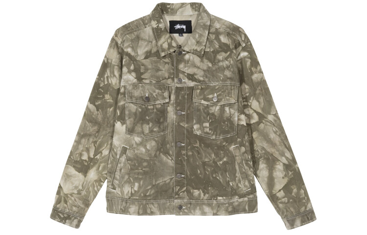 

Куртка унисекс зеленая Stussy, зеленый