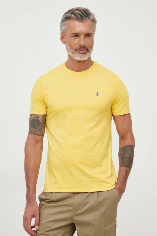 

Хлопковая футболка Polo Ralph Lauren, желтый