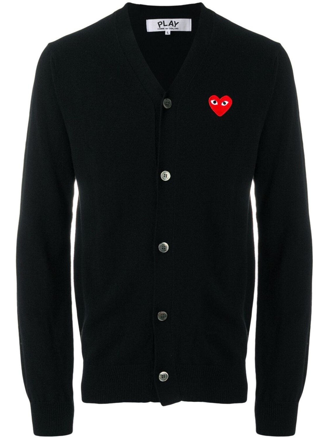 

Кардиган с вышивкой сердца Comme Des Garçons Play, черный