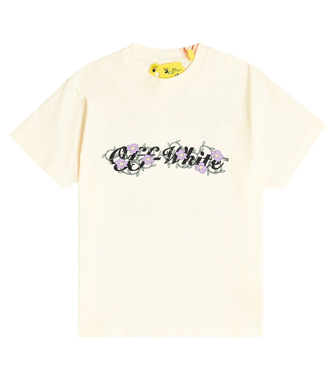 

Хлопковая футболка с логотипом Off-White, белый